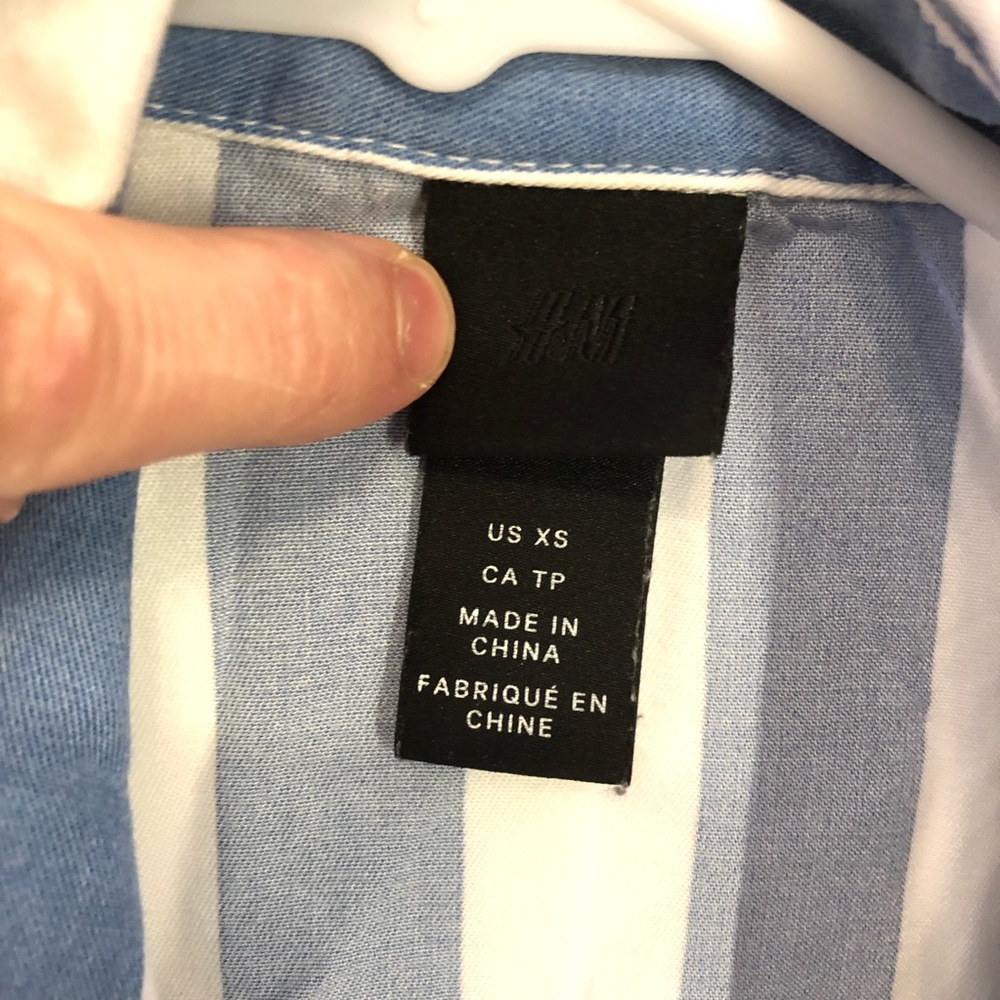 H&M Stripe Button Up - Picture 3 of 4